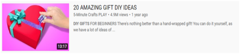 Show a DIY Gift Project - YouTube Video Ideas